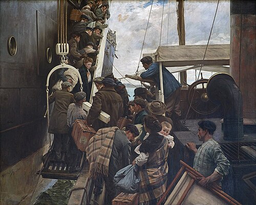 Emigrantes, 1908, Ventura Álvarez Sala