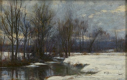 Winter Landscape, 1850, Hugh Bolton Jones