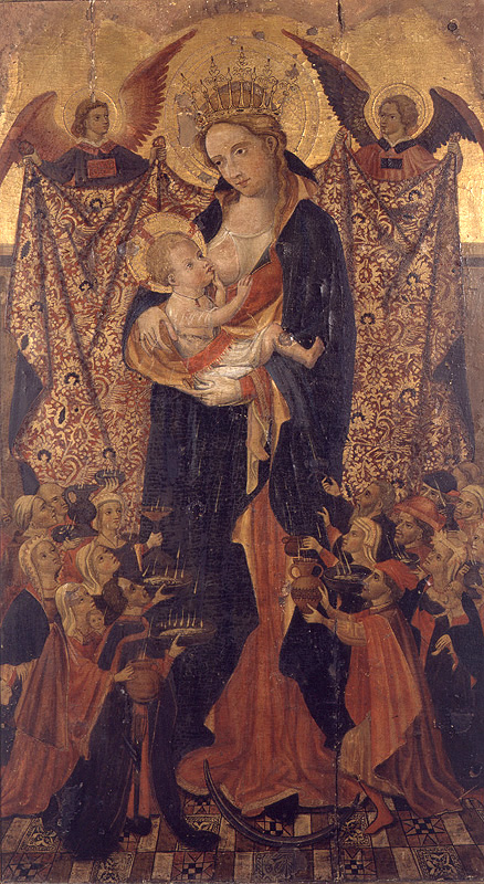 Retablo de la Virgen de la Leche (tabla central), , Antoni Peris
