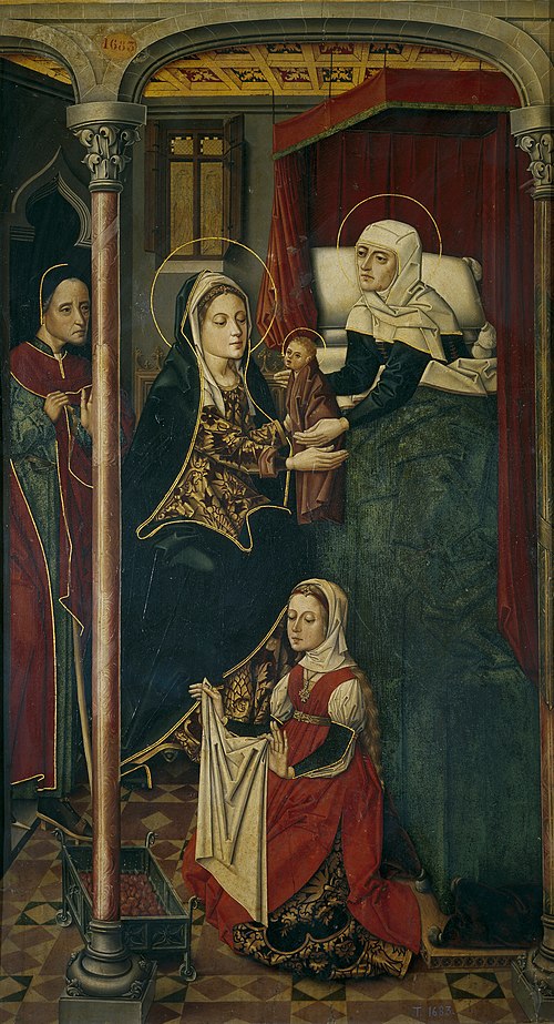 The Birth of Saint John the Baptist, 1490, Master of Miraflores