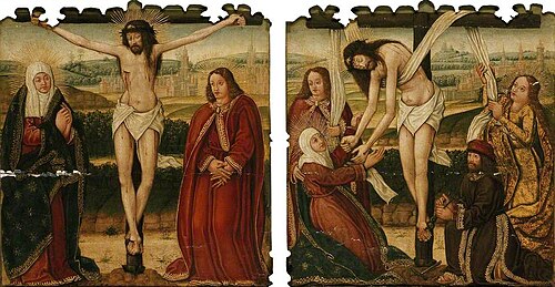 The Crucifixion and the Descent from the Cross, , Antonio Vázquez