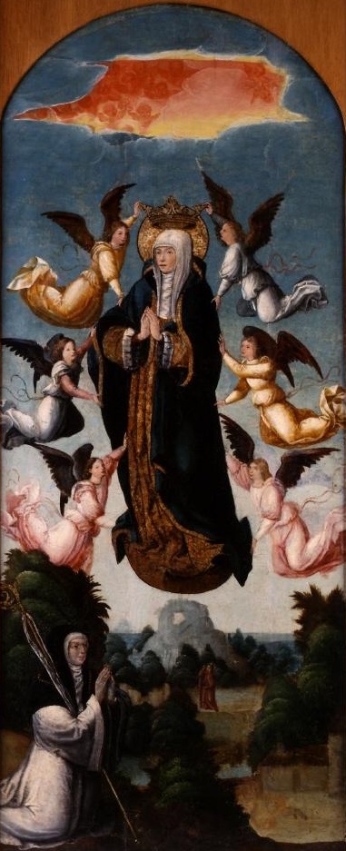 Asunción de la Virgen con donante, 1530, Antonio Vázquez