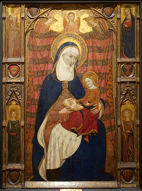 Retaule de Santa Anna i la Marededéu, 1344, Ramón Destorrents