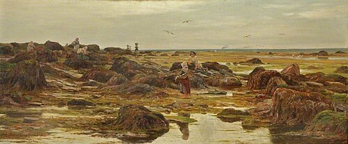 Gathering Bait, 1878, James Aumonier
