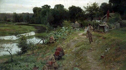 The Labourer's Home, 1879, James Aumonier