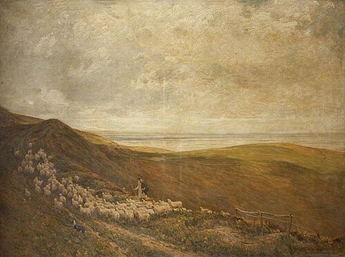 On the South Downs, 1881, James Aumonier