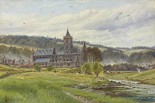 Dunblane Cathedral from the North, 1882, Robert Greenlees