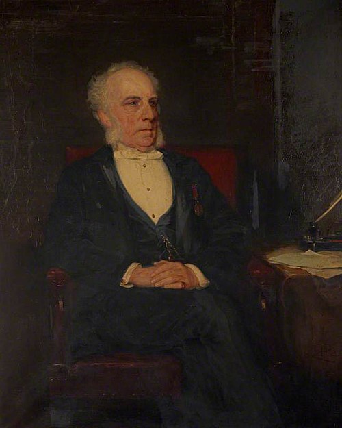 Bouverie Francis Primrose, 1813 - 1898. Secretary to the Board of Trustees for Manufactures and Fish, 1883, Robert Herdman