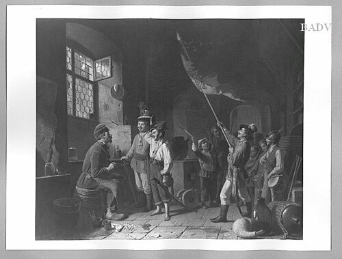 Knaben, Soldaten spielend, 1861, Reinhard Sebastian Zimmermann