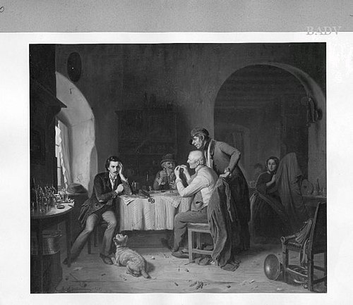 The Day's takings, dated 1855, 1855, Reinhard Sebastian Zimmermann