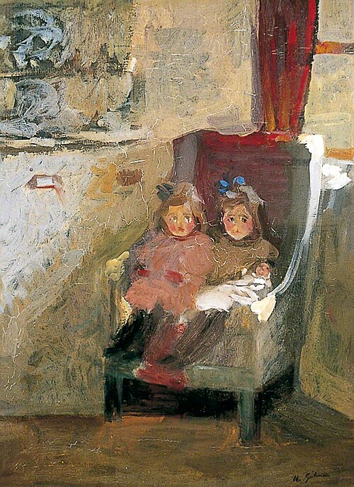 The Artist's Daughters, 1906, Harold Gilman