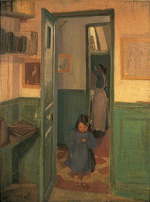 In Sickert's House, 1907, Harold Gilman