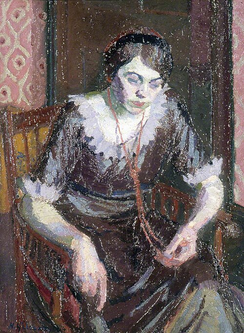 The Coral Necklace, 1914, Harold Gilman