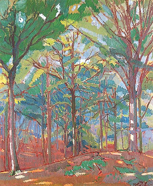 Beechwood, Gloucestershire, 1916, Harold Gilman