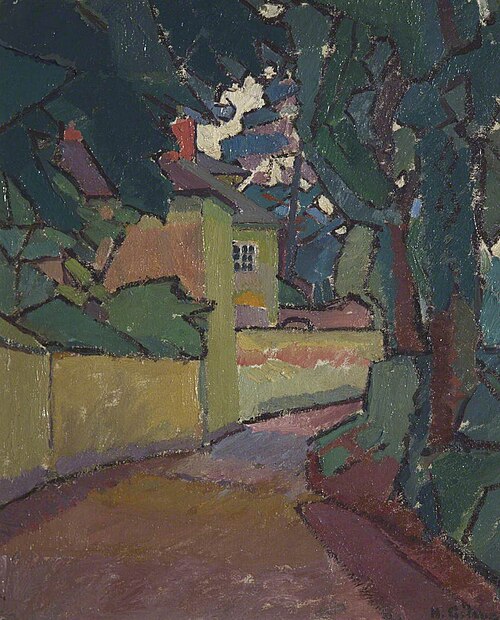Lane, Gloucestershire, 1915, Harold Gilman