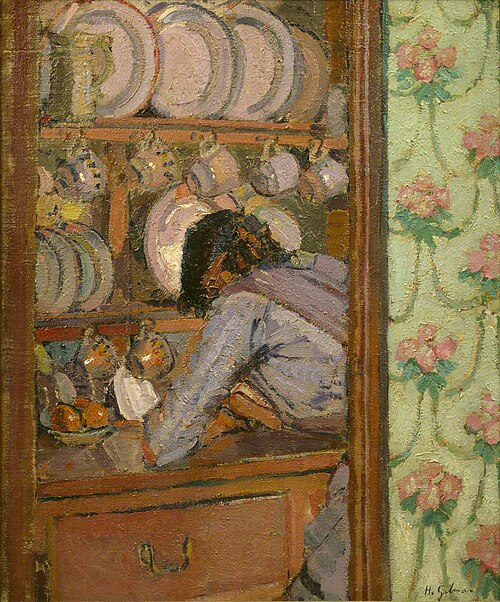 Shopping List, 1912, Harold Gilman