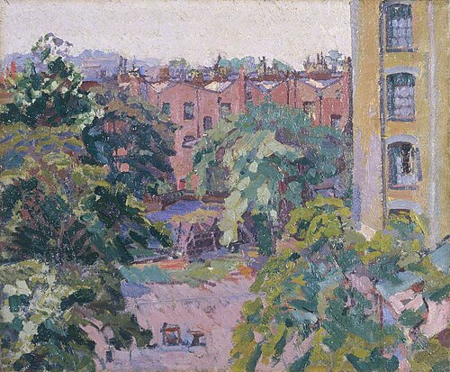 Mornington Crescent, 1912, Harold Gilman