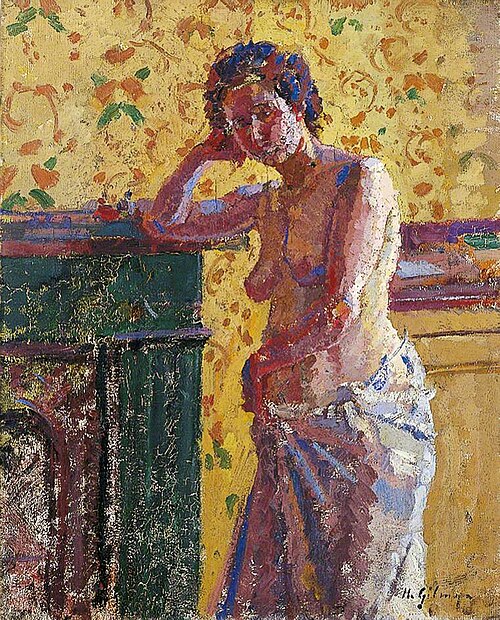 Interior with Nude, 1911, Harold Gilman