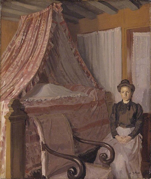 French Interior, 1907, Harold Gilman