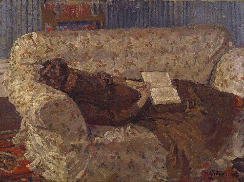 Lady on a Sofa, 1910, Harold Gilman