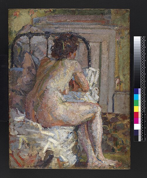 Nude on a bed, 1914, Harold Gilman