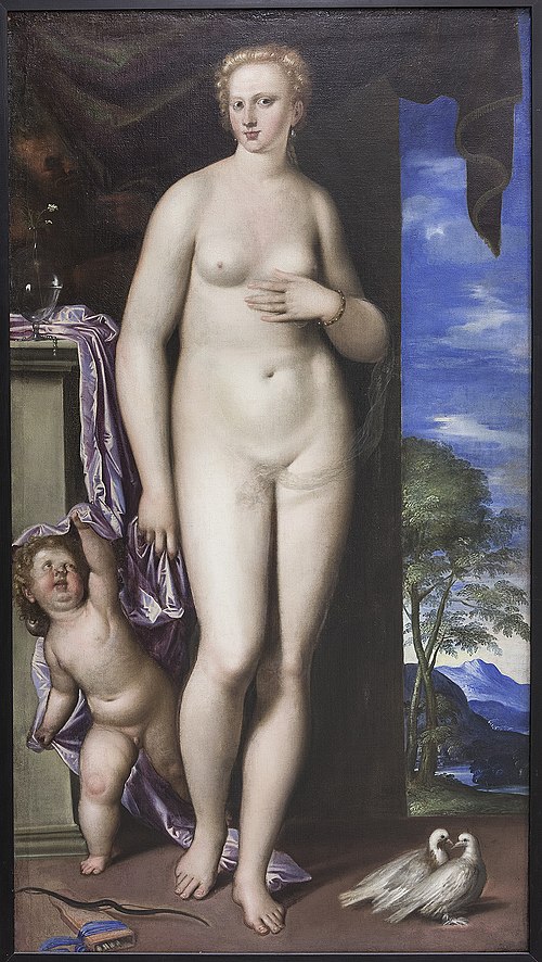 Venus and Cupid, 1554, Parrasio Micheli
