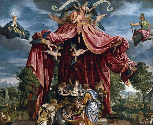 Allegory of the Birth of the Infante Don Fernando, 1575, Parrasio Micheli