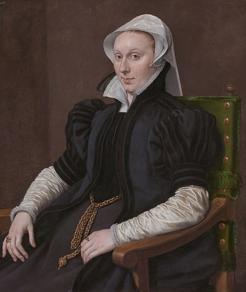 Portrait de Anne Fernely, pendant du portrait de Sir Thomas Gresham, 1563, Antonio Moro