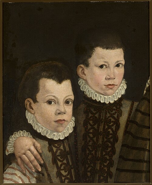 Portrait de deux garçons., 1570, Antonio Moro