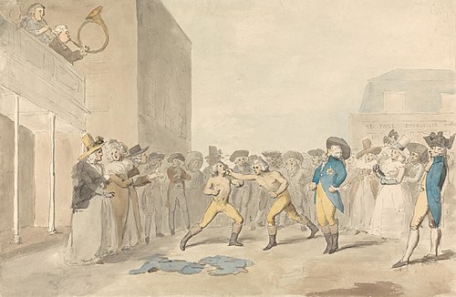 A Fist Fight, With the Prince Regent Among the Spectators, , George Dance le Jeune
