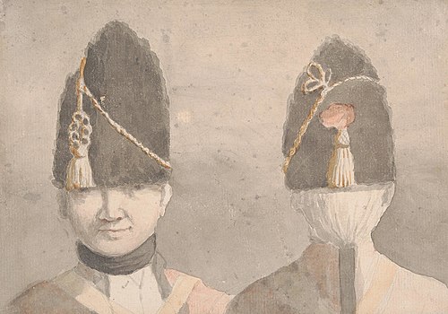 Soldier's Head: front and back, , George Dance le Jeune