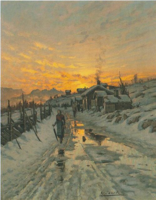 Kvinne på landevei, , Ole Juul
