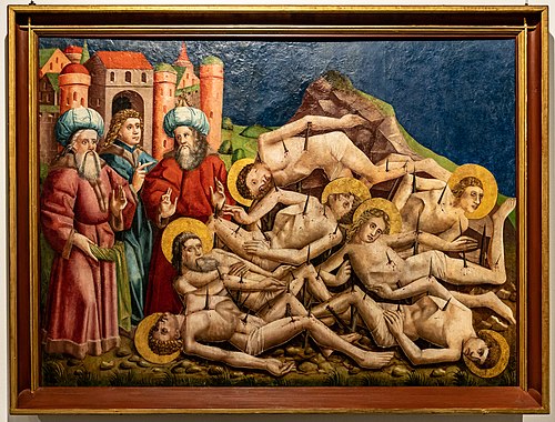Martyrium des Achatius, 1440, Meister des Rottweiler Hochaltars
