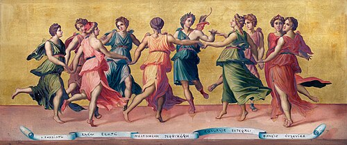 Dance of Apollo and the Muses, , Baldassarre Peruzzi