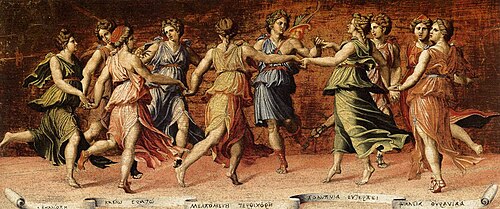 Apollo and the Muses, 1518, Baldassarre Peruzzi