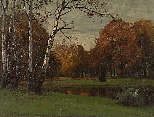 Herbstgold im Park Sanssouci, 1907, Konrad Müller-Kurzwelly