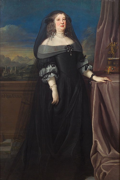 Anna de' Medici (1616-1676), Erzherzogin, Witwe nach Erzherzog Ferdinand Karl (1628-1662), Landesfür, 1666, Giovanni Maria Morandi