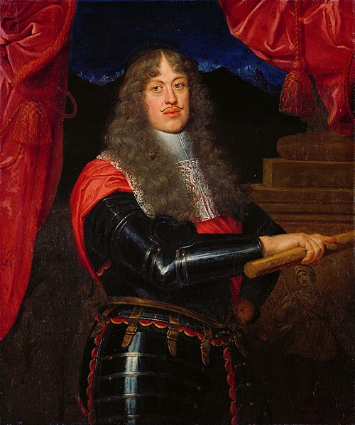 Erzherzog Sigismund Franz (1630-1665) im Harnisch, Kniestück, 1665, Giovanni Maria Morandi
