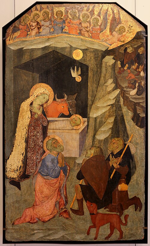 L'Adoration des bergers, 1350, Bartolo di Fredi