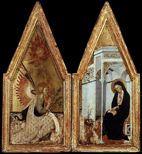 The Annunciation, 1383, Bartolo di Fredi