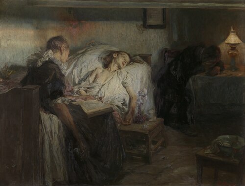 Death is Near, 1898, Otto Heichert
