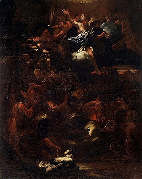 Annunciation to the shepherds, 1675, Livio Mehus