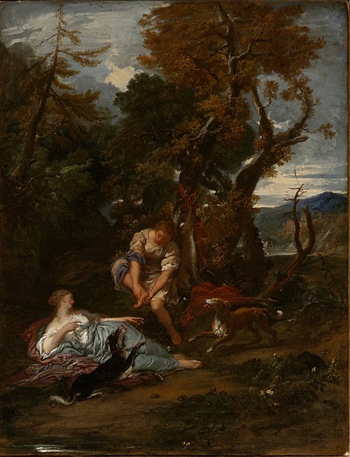 Huntresses Resting, 1650, Livio Mehus