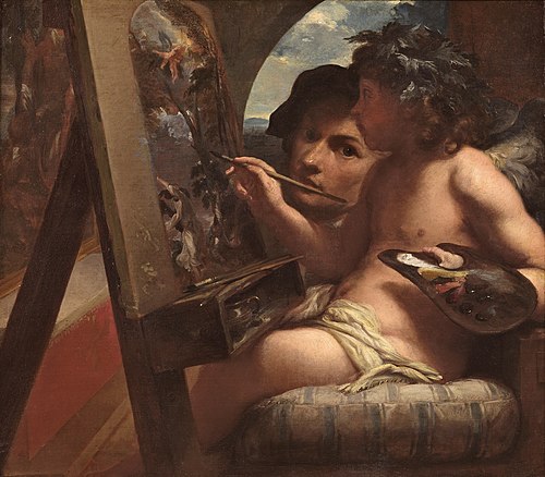 Le Génie de la peinture, 1650, Livio Mehus