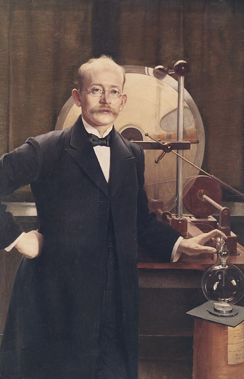 Portrait de Kristian Birkeland, physicien et industriel norvégien, 1900, Asta Elisa Jakobine Nørregaard