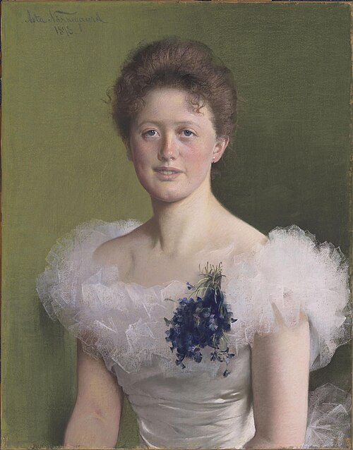 Portrett av Benedikte Sophie Kaltenborn, 1898, Asta Elisa Jakobine Nørregaard