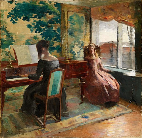 Music Interior, 1880, Asta Elisa Jakobine Nørregaard