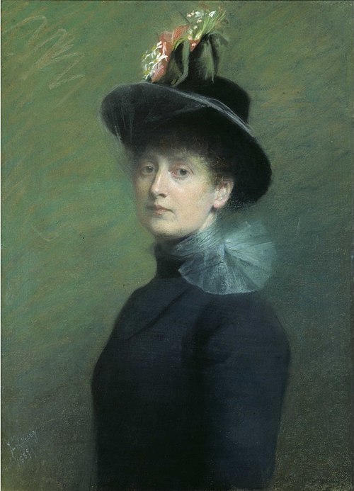 Autoportrait, 1890, Asta Elisa Jakobine Nørregaard