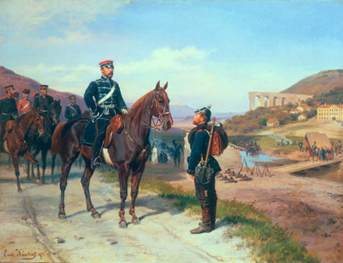 Réunion avec le prince Friedrich-Carl de Prusse, 1870, Emil Hünten