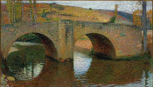 The Labastide Bridge on the Green, , Henri Martin